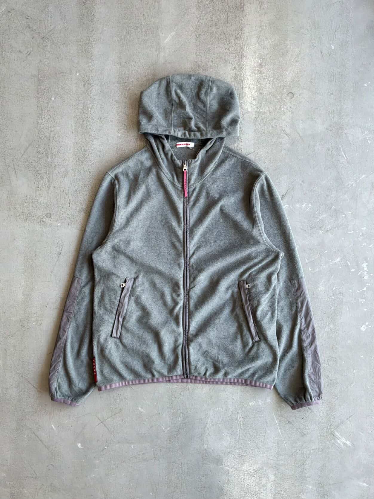 Prada Fleece Zip Hoodie