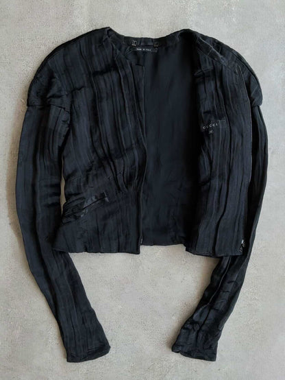 Gucci Tom Ford Era Floral Silk Jacket