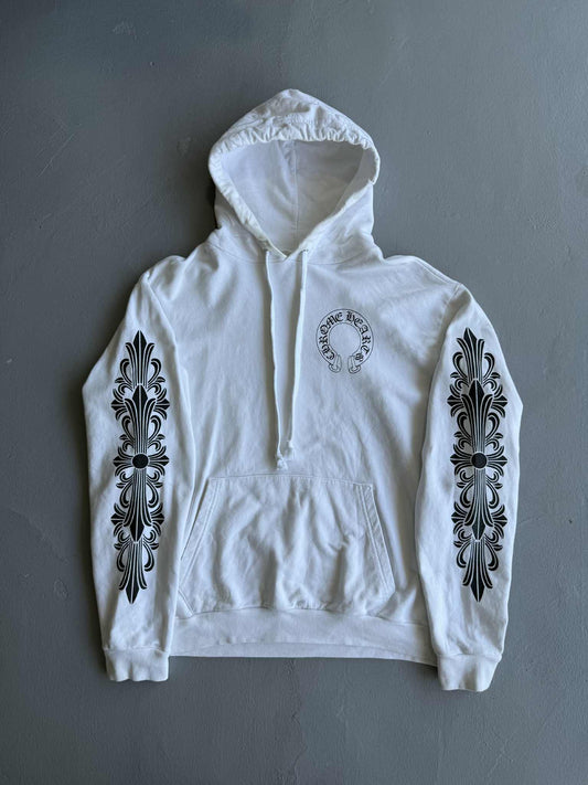 Chrome Hearts Floral Horseshoe Logo Pullover Hoodie
