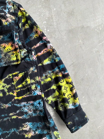 Louis Vuitton Multicolor Tie Dye Denim Shirt