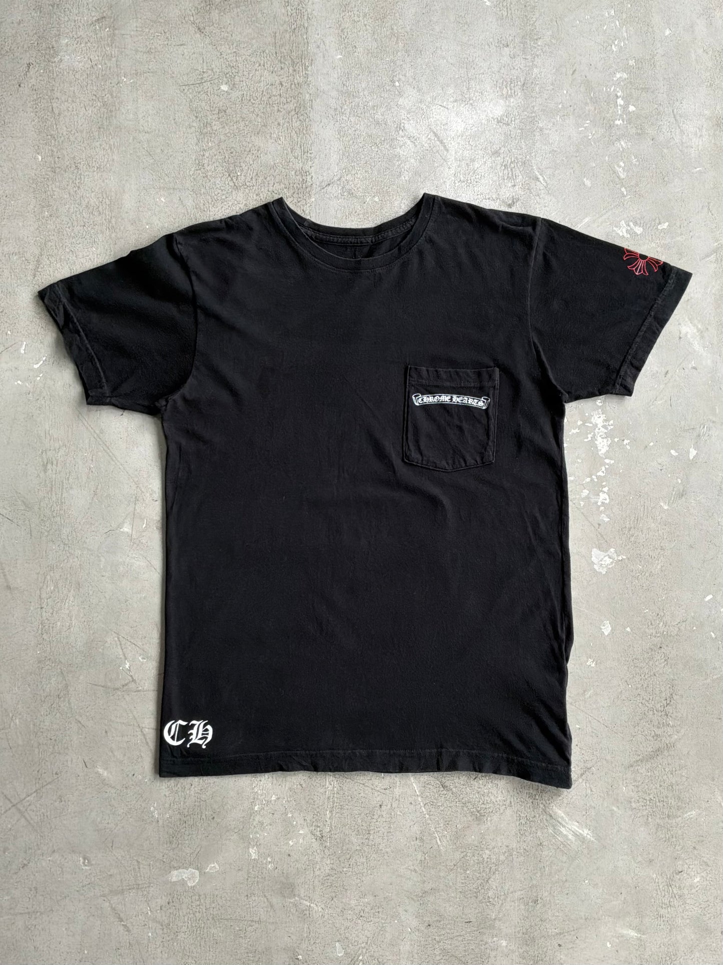 Chrome Hearts USA Scroll Logo Tee