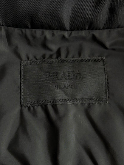 Prada Re-Nylon Chest Emblem Zip Up Jacket