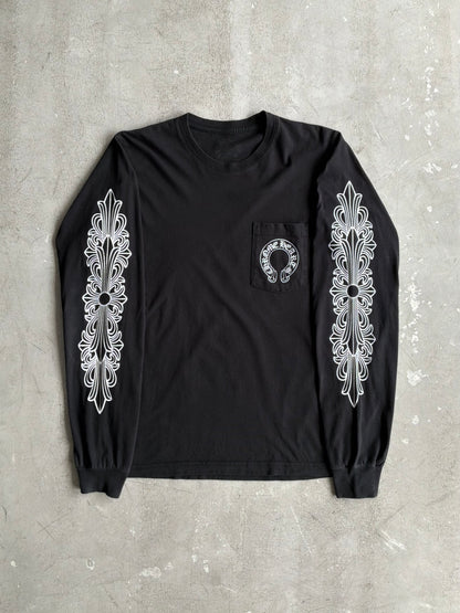 Chrome Hearts Floral Horseshoe Longsleeves