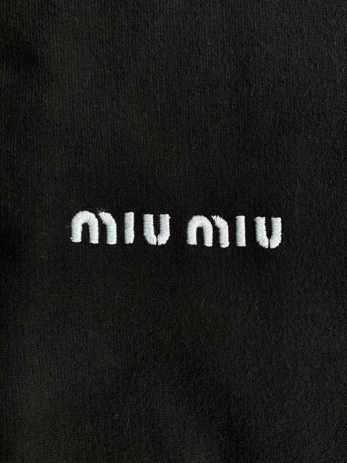 Miu Miu Half Zip Wool Crewneck