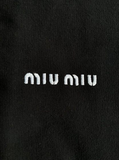 Miu Miu Half Zip Wool Crewneck