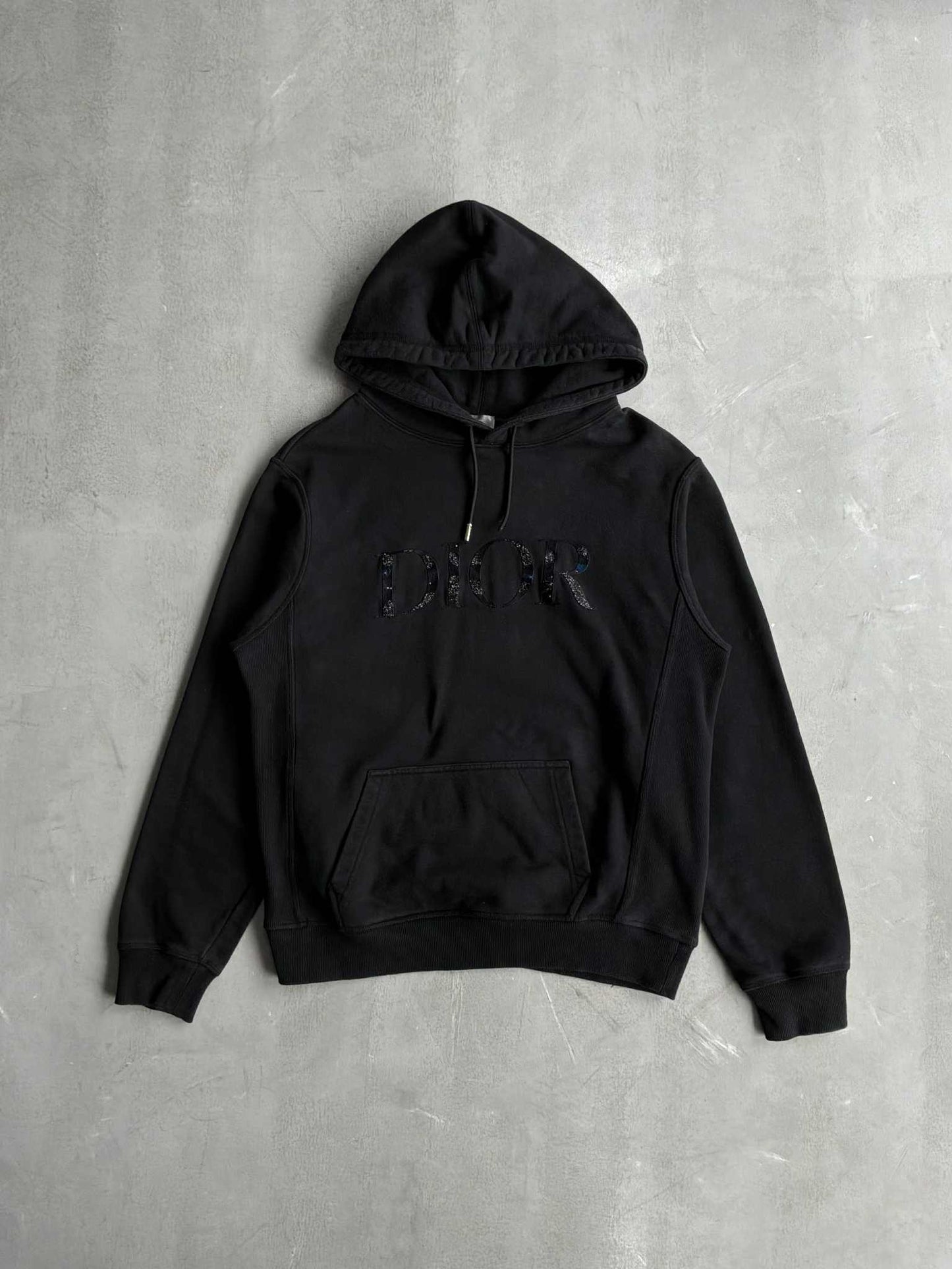 Dior Embroidered Script Pullover Hoodie