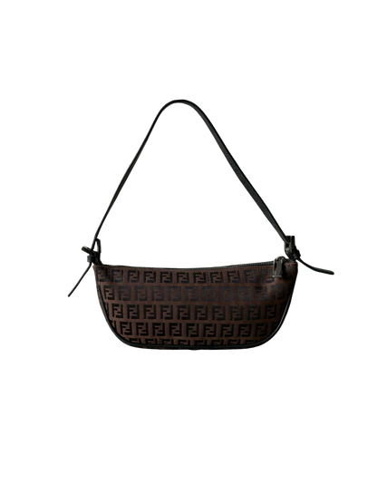 Fendi Brown Monogram Boat Bag