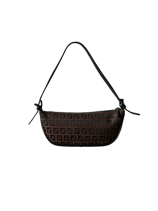 Fendi Brown Monogram Boat Bag