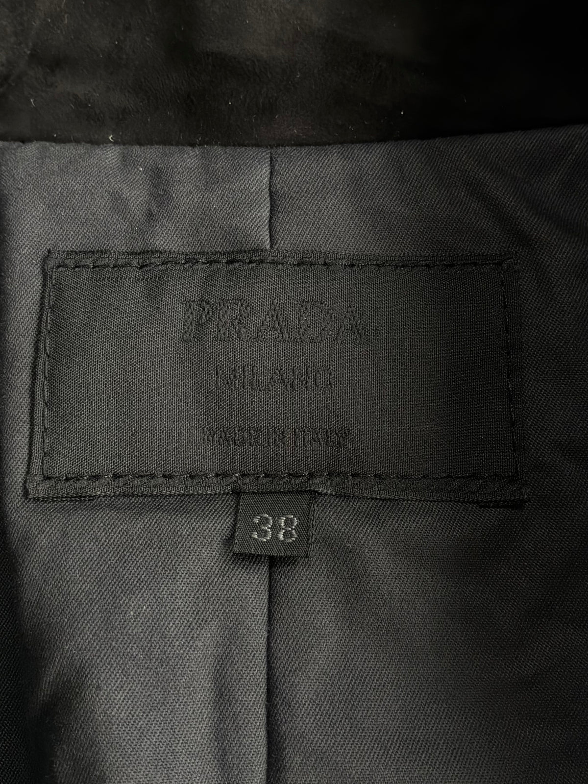 Prada Vintage Suade Button Jacket
