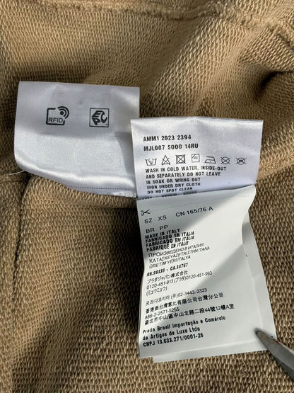 Miu Miu Chest Logo Zip Hoodie