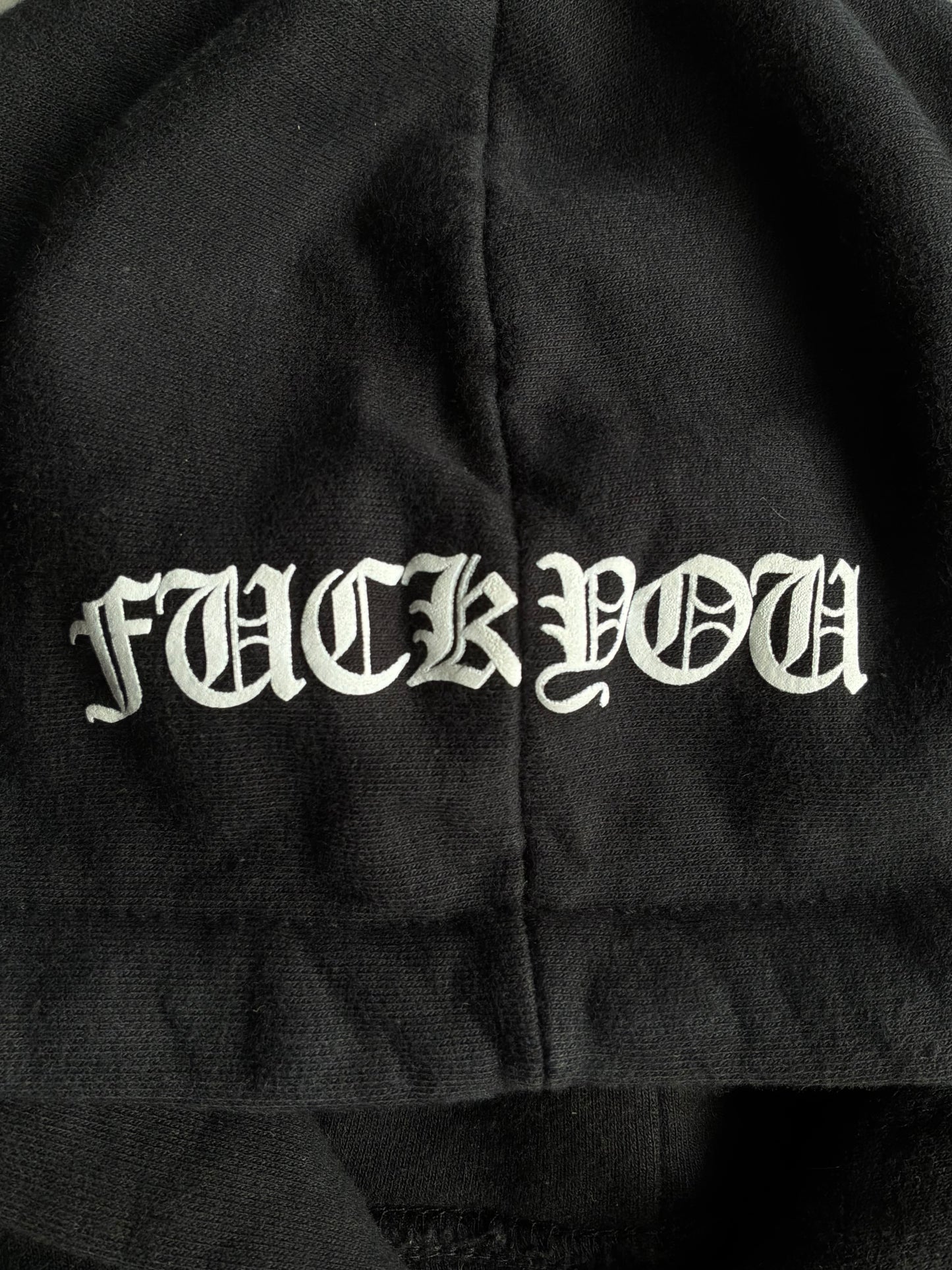 Chrome Hearts FUCK YOU Horseshoe Thermal Zip Hoodie
