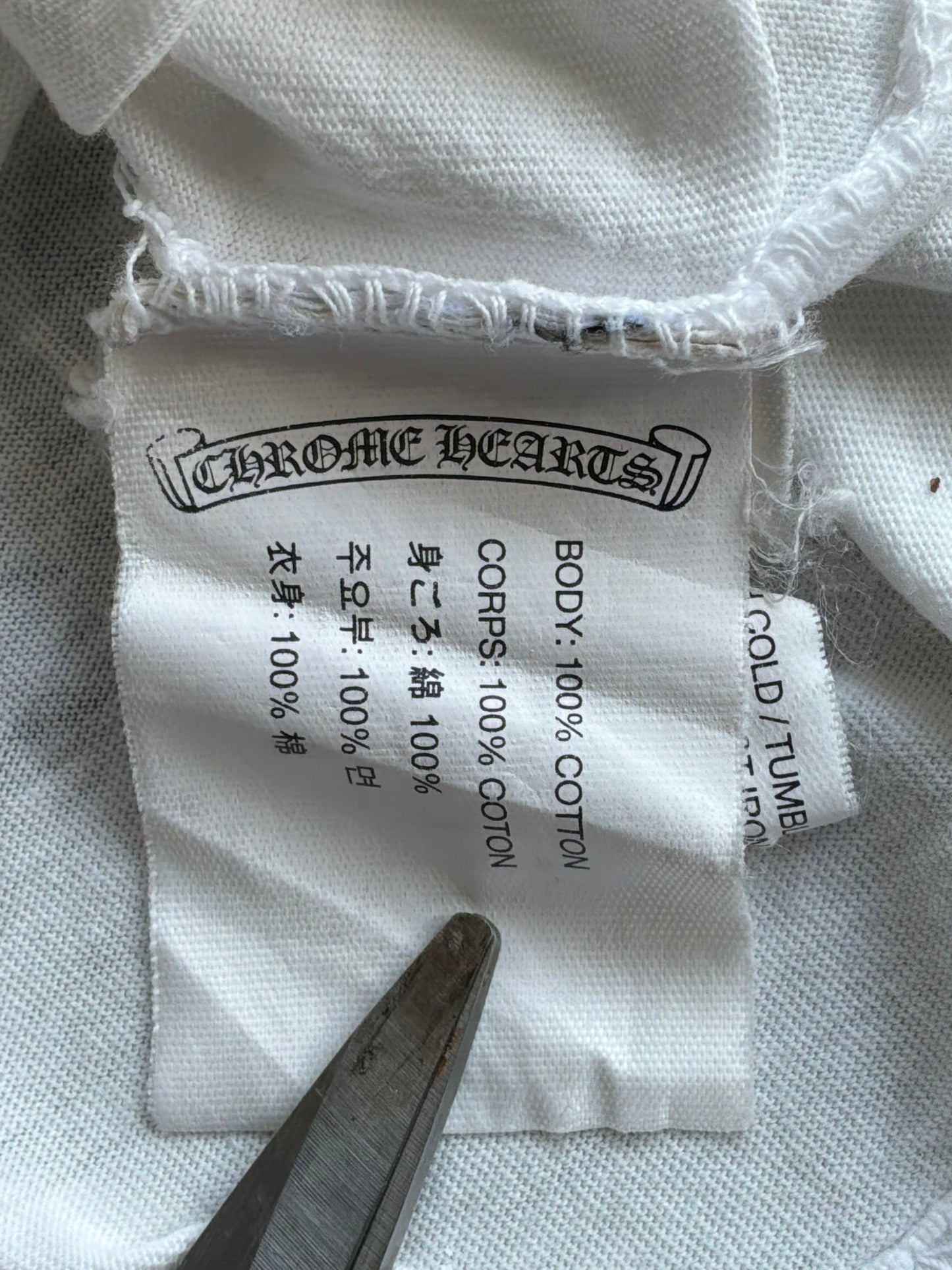 Chrome Hearts HongKong Exclusive White Tee