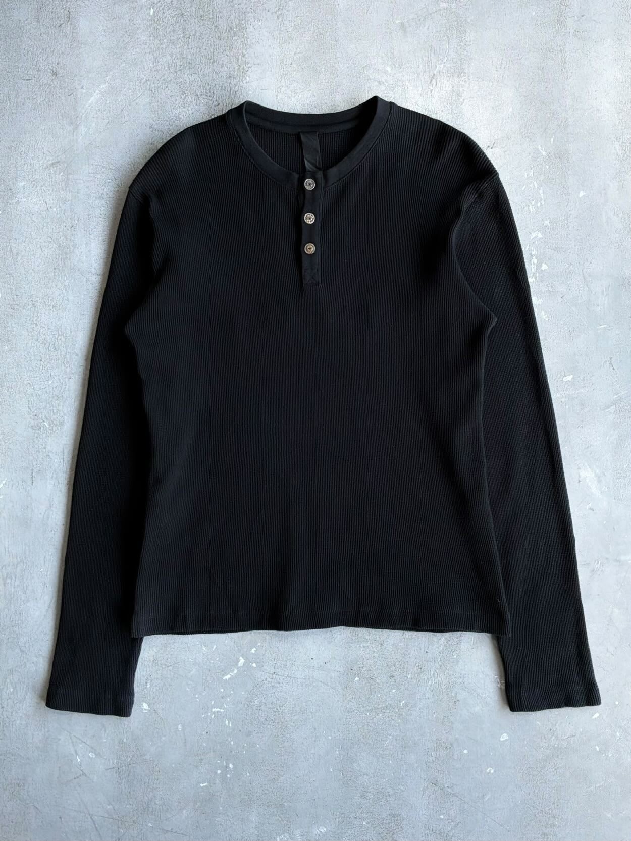 Chrome Hearts Thermal Henley Embroidered Longsleeves