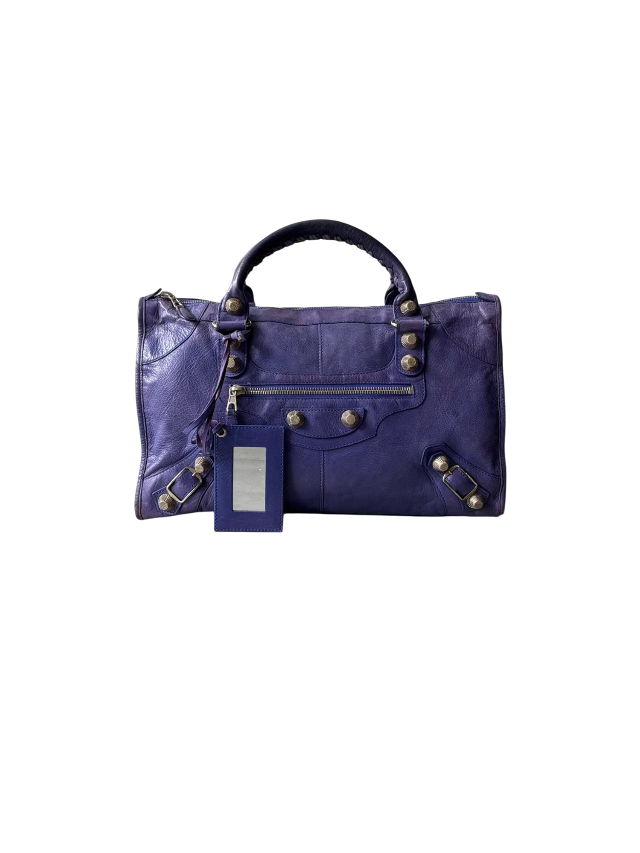 Balenciaga Work Giant 21 Purple Lambskin Bag