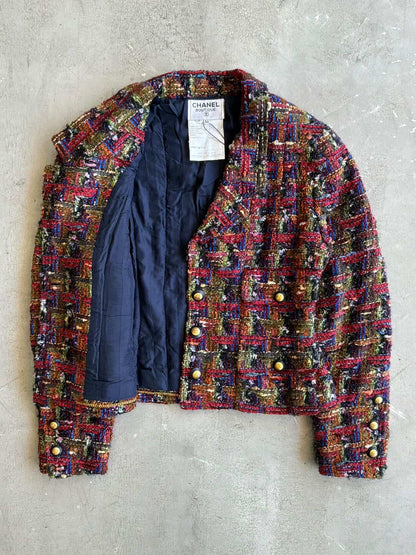 1993 Chanel Multicolor Tweed Blazer