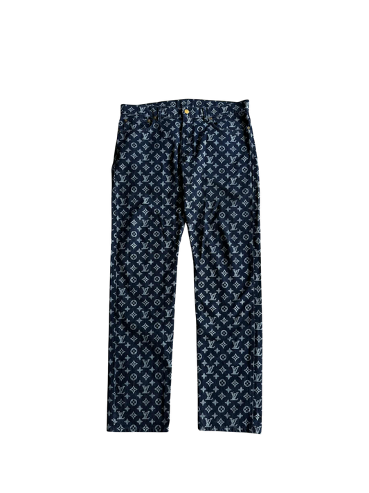 Louis Vuitton Kim Jones Era Monogram Denim Pants