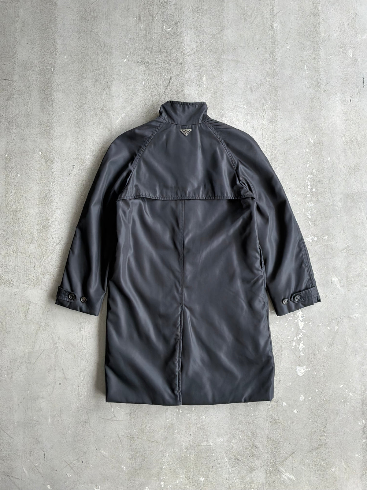 Prada Neck Back Plate Trench Coat
