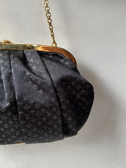 Louis Vuitton Monogram Satin Aumoniere Evening Bag