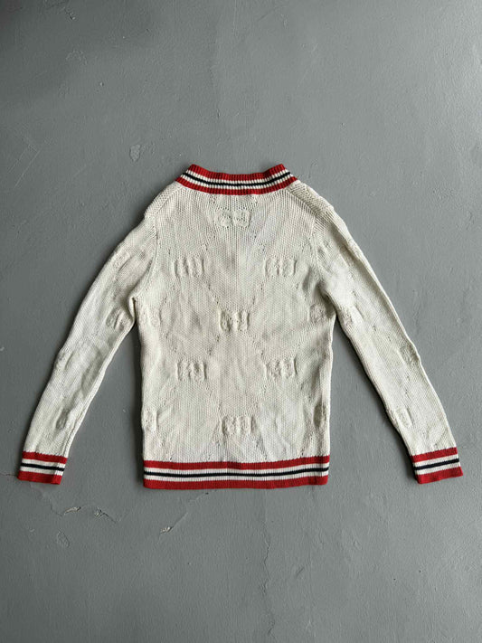 Gucci Monogram Striped Casual Long Sleeve Sweater