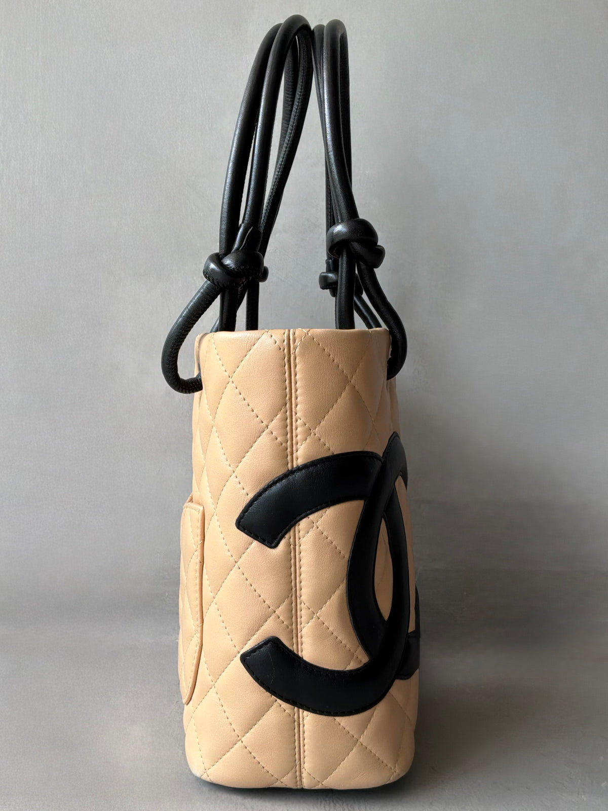 Chanel Cambon Ligne Beige Small Tote Bag