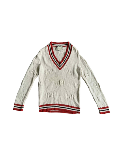 Gucci Monogram Striped Casual Long Sleeve Sweater