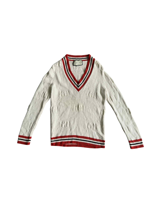 Gucci Monogram Striped Casual Long Sleeve Sweater