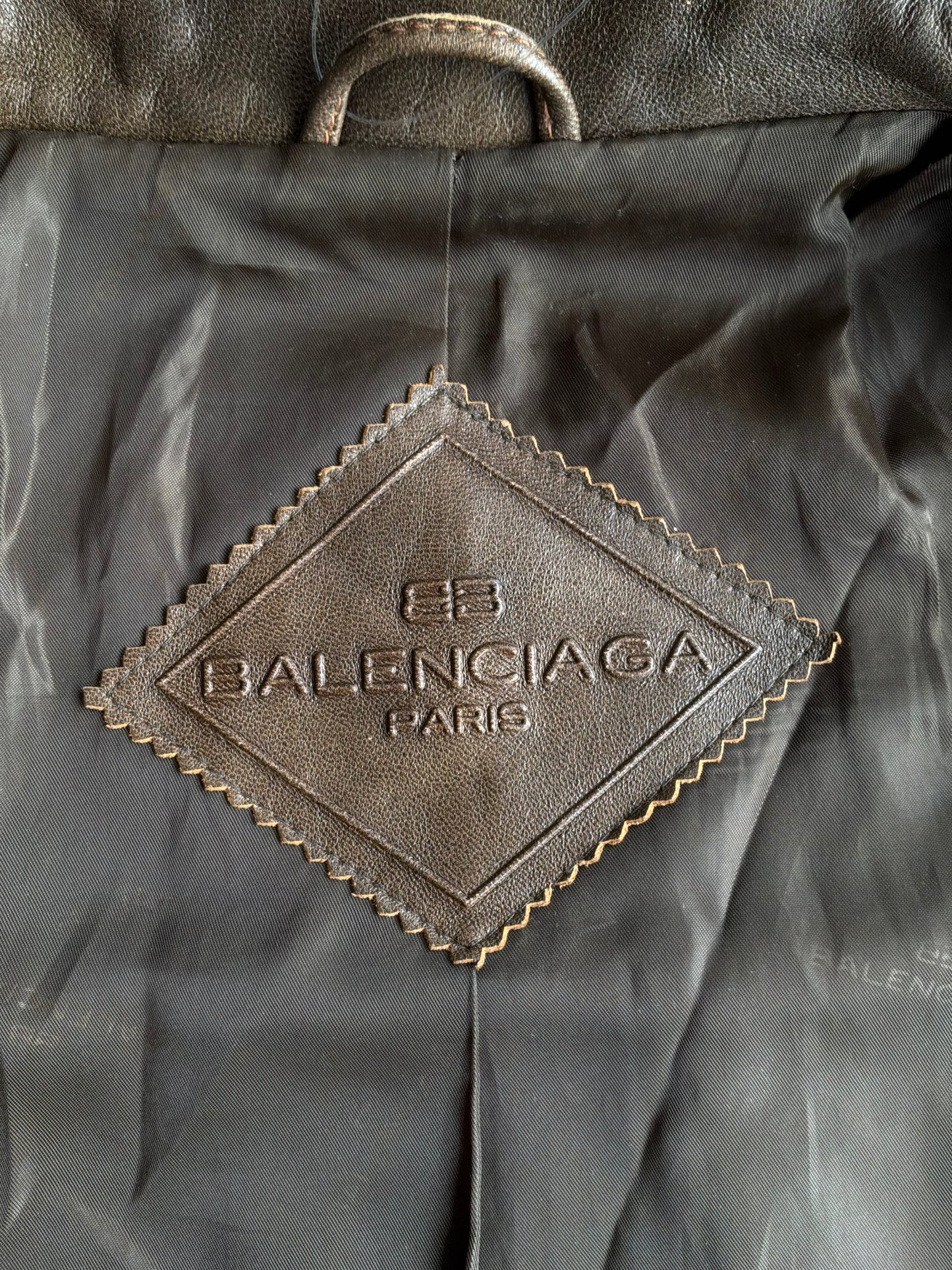 Balenciaga Vintage Brown Leather Jacket