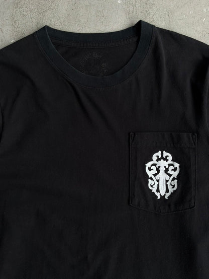 Chrome Hearts Half Script Dagger Black Longsleeves