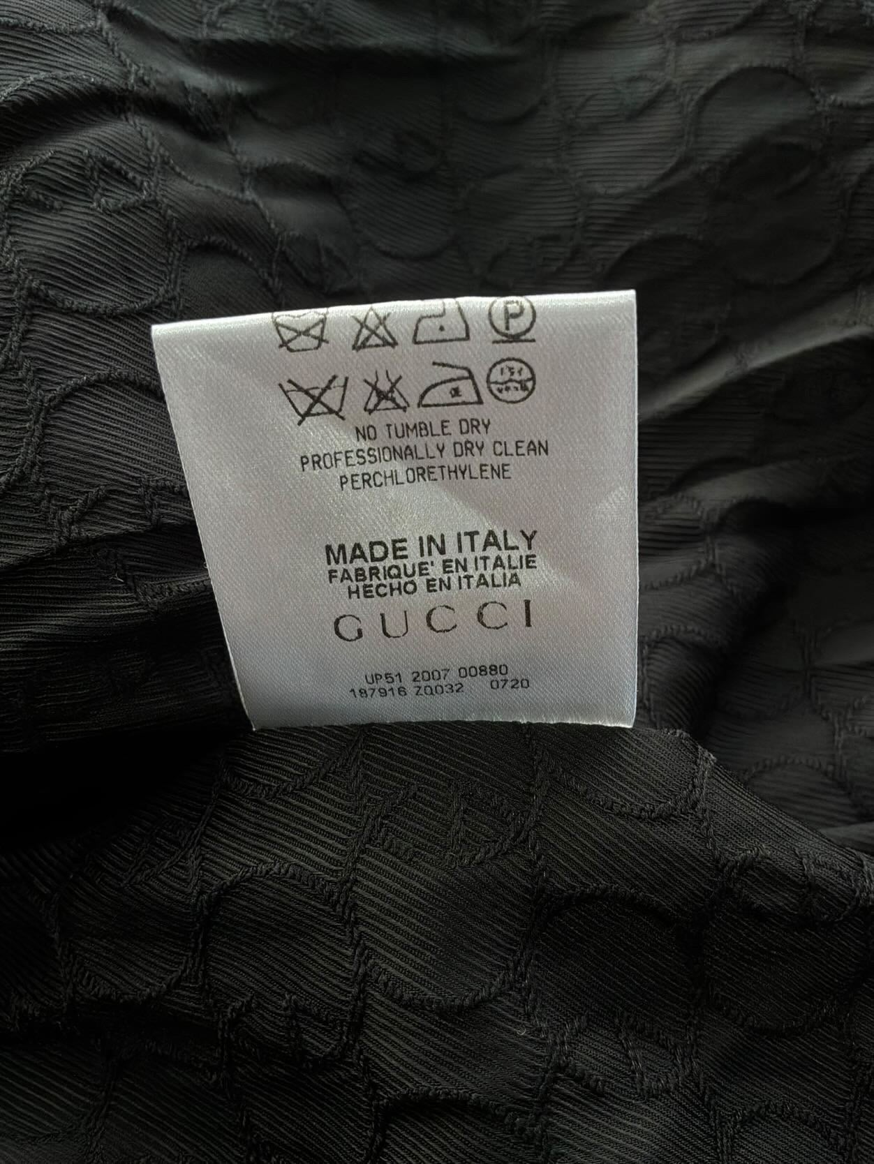 2000s Gucci Monogram Line Coat