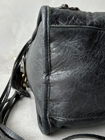 Balenciaga Classic City Black on Brass Lambskin Bag