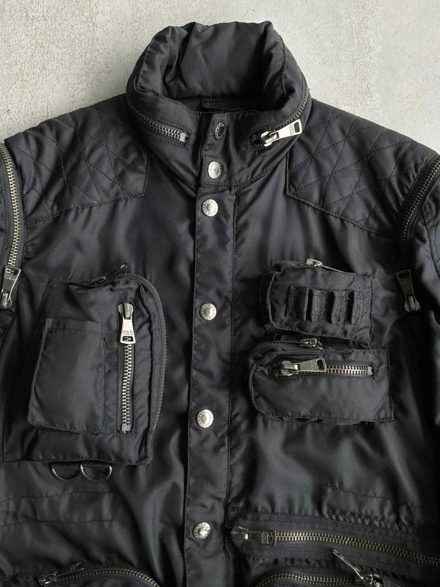 Dolce & Gabbana Convertible Multipocket Hunting Jacket
