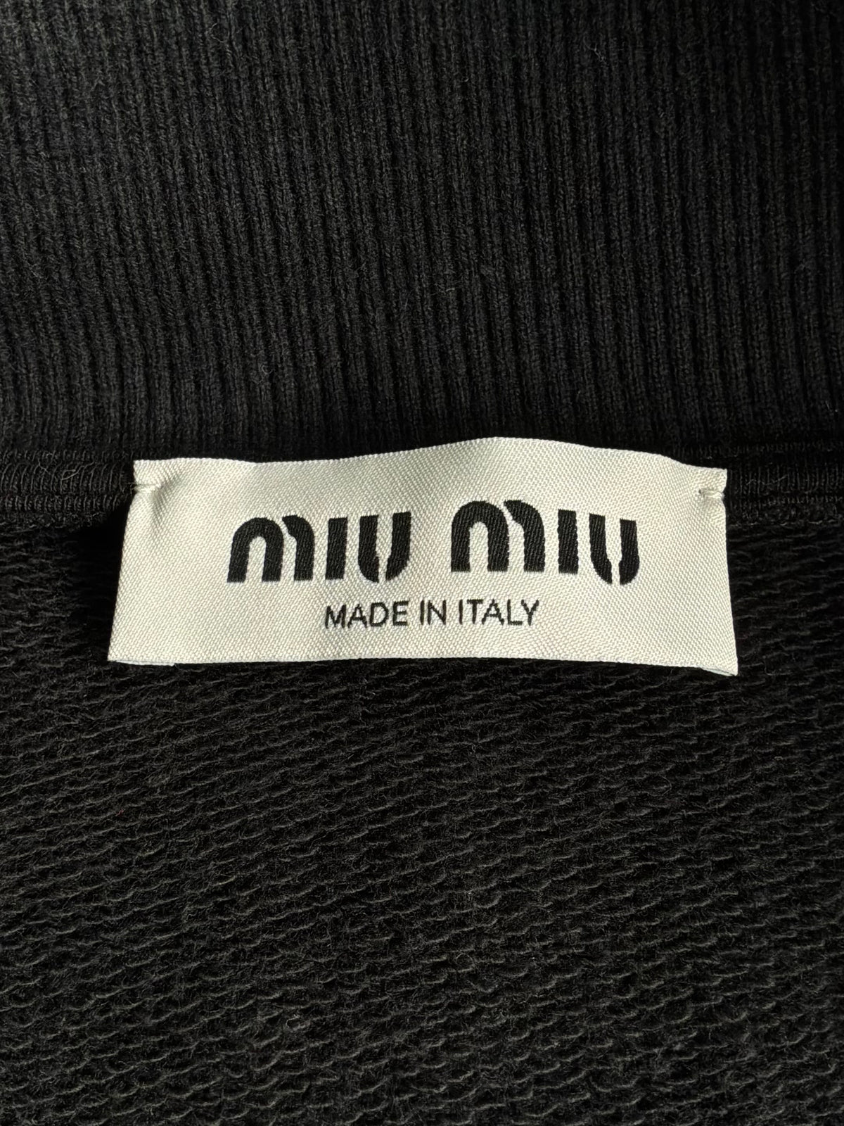 Miu Miu Half Zip Wool Crewneck