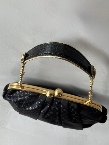 Louis Vuitton Monogram Satin Aumoniere Evening Bag