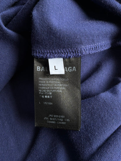 Balenciaga Political Campaign Purple Tee