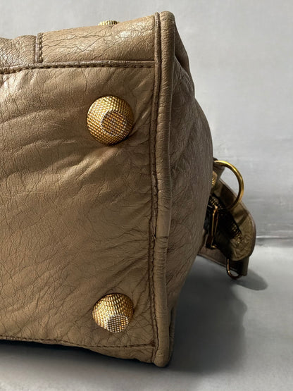 Balenciaga Part Time Old Chevre Beige Giant 21 Lambskin Bag