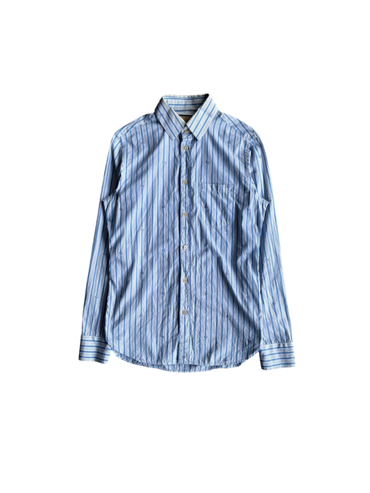 Gucci All Over Print Pinstripe Shirt
