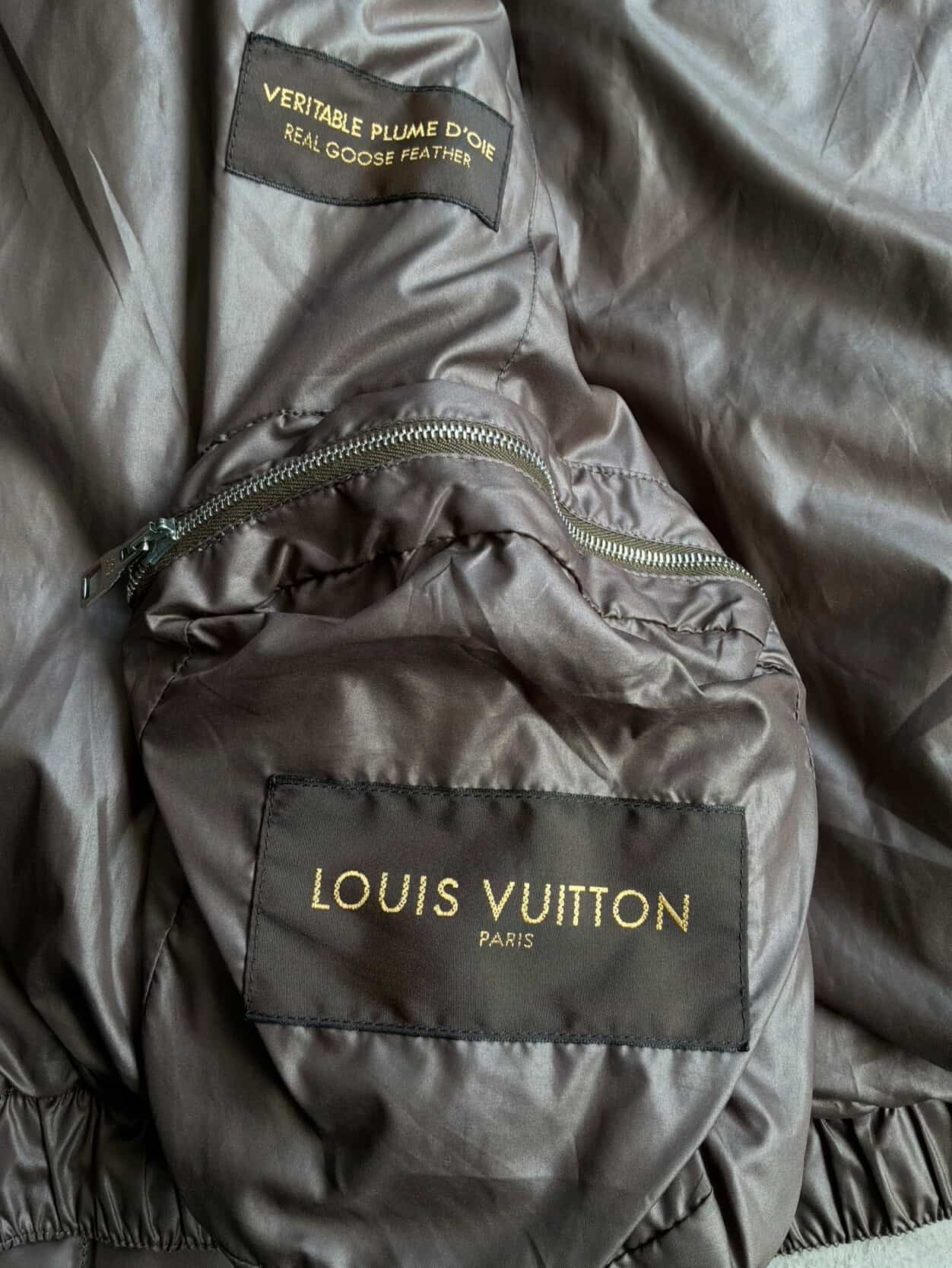 Louis Vuitton Brown Puffer Jacket