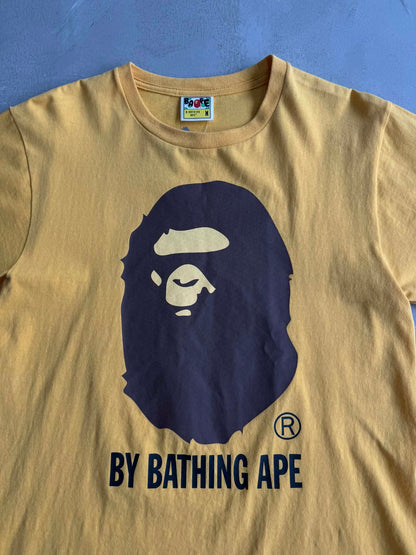 Bape Big Head Tee in Yellow