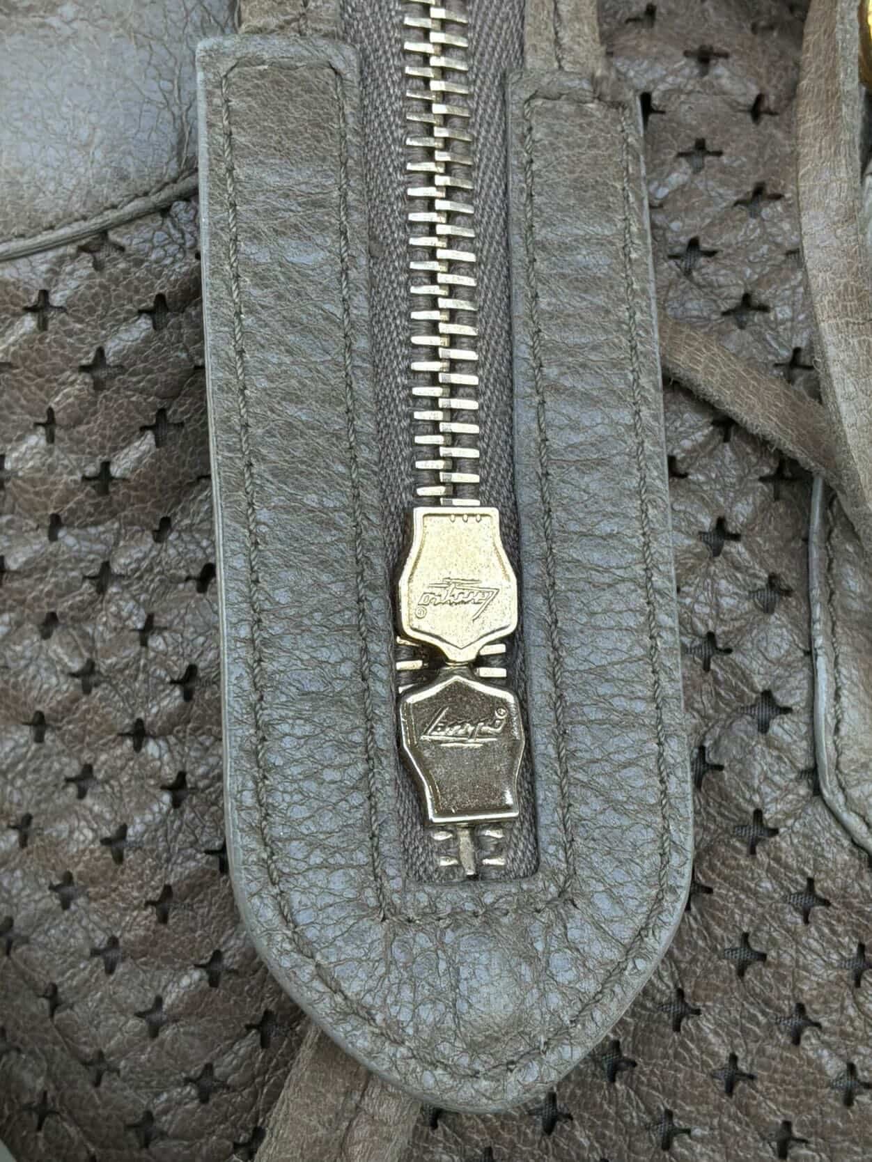Balenciaga Classic City Perforated Leather Brown