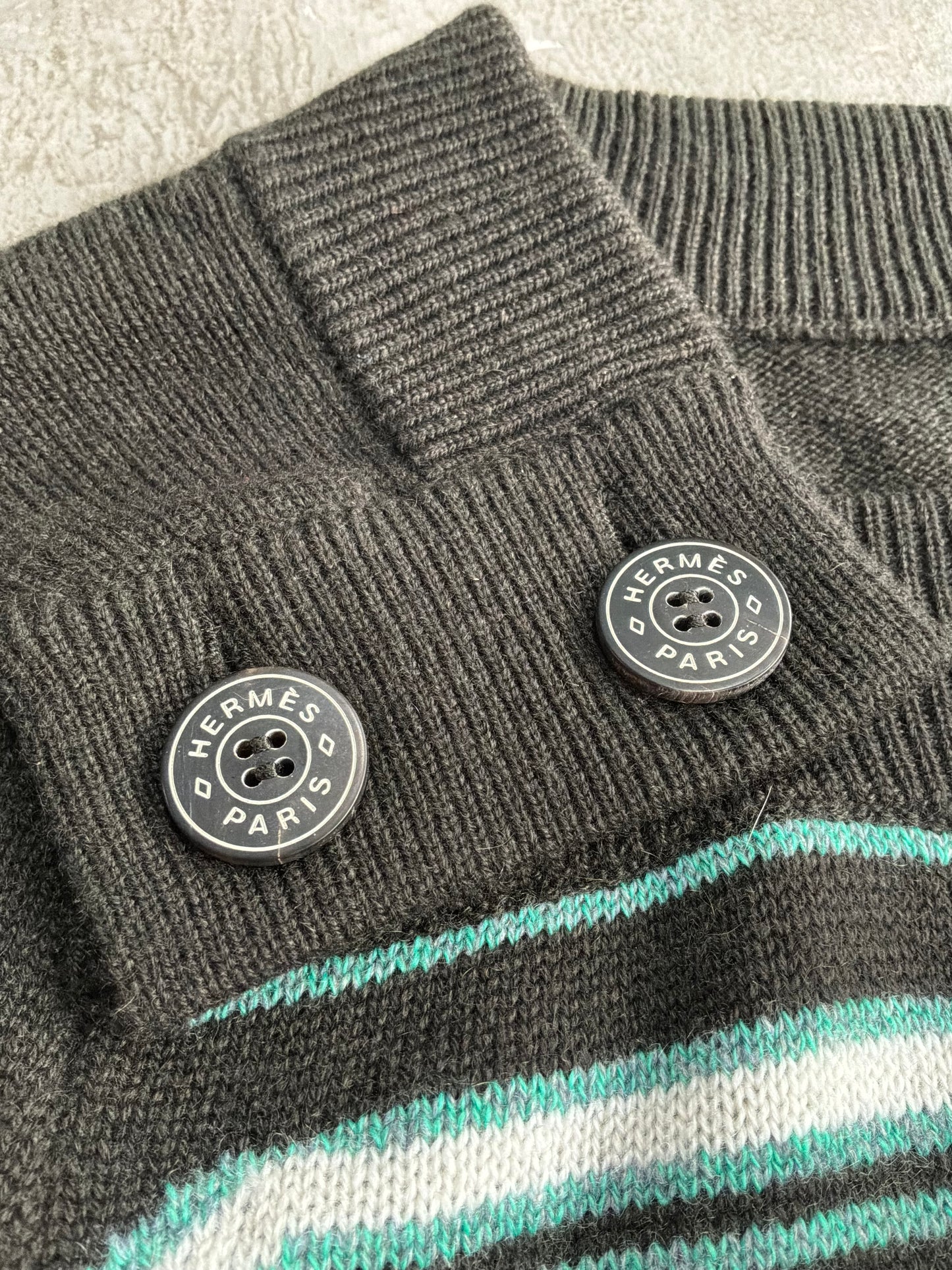 Hermes Geometric Pattern Cashmere Dress