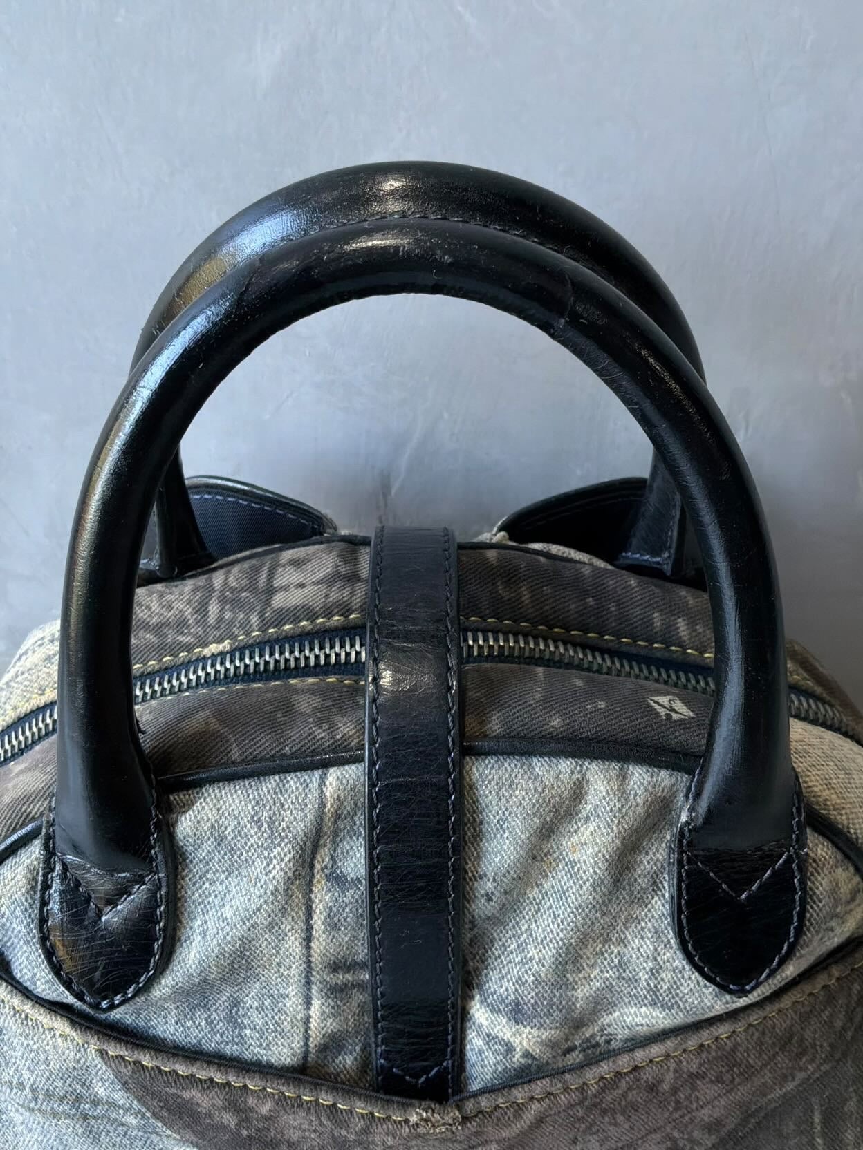 Dior Denim Speedway Saddle Bowler Bag