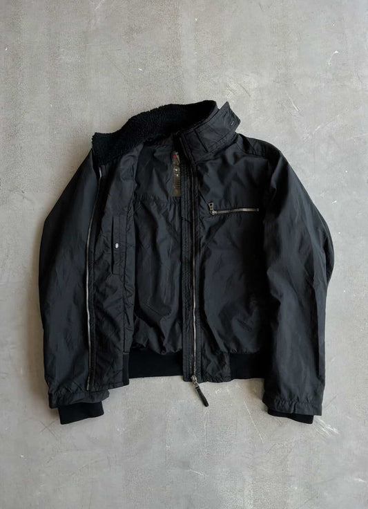 Prada Vintage Sherpa Lined Collar Nylon Jacket