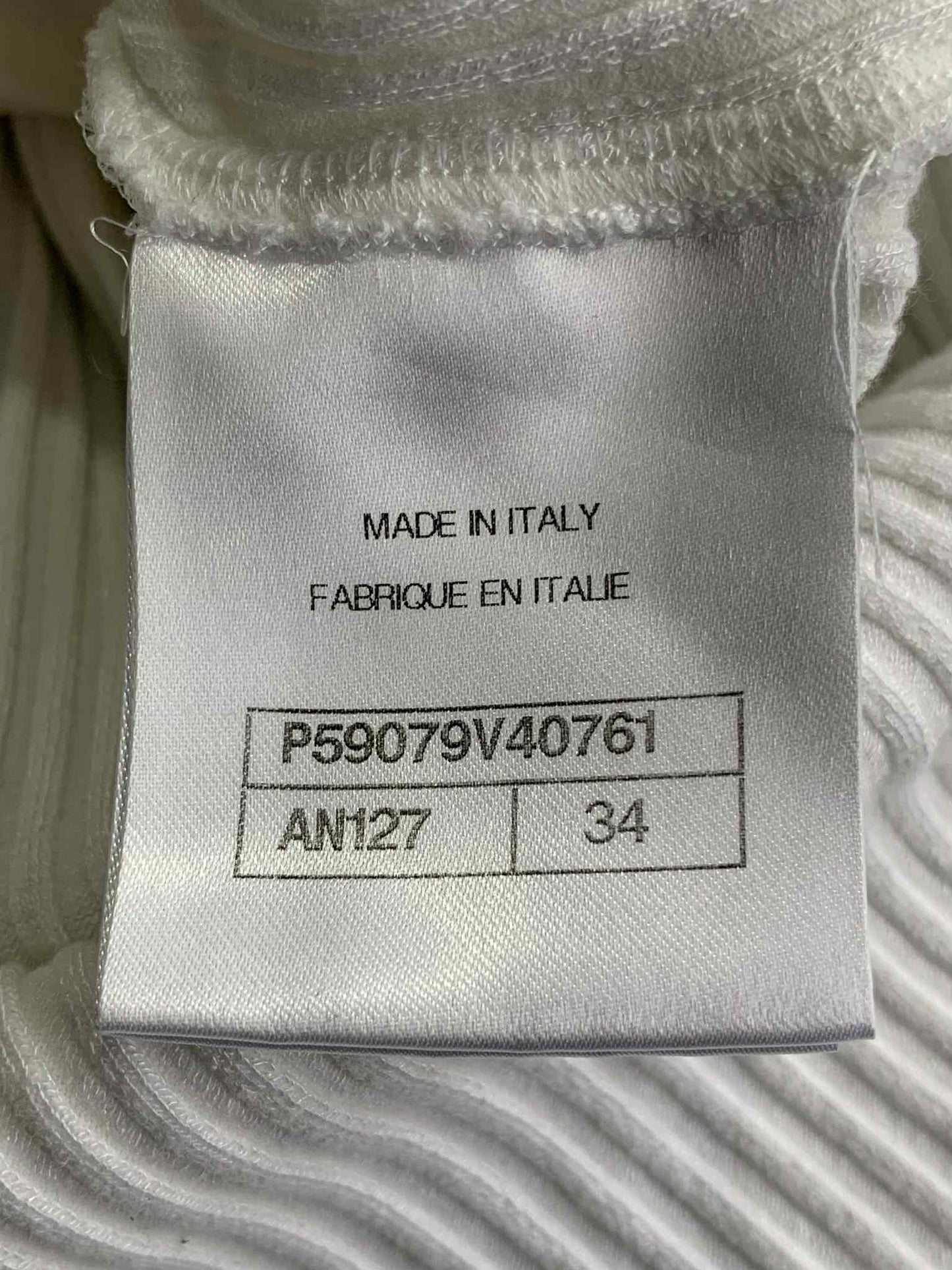 Chanel Ribbed Buttons Knit Top