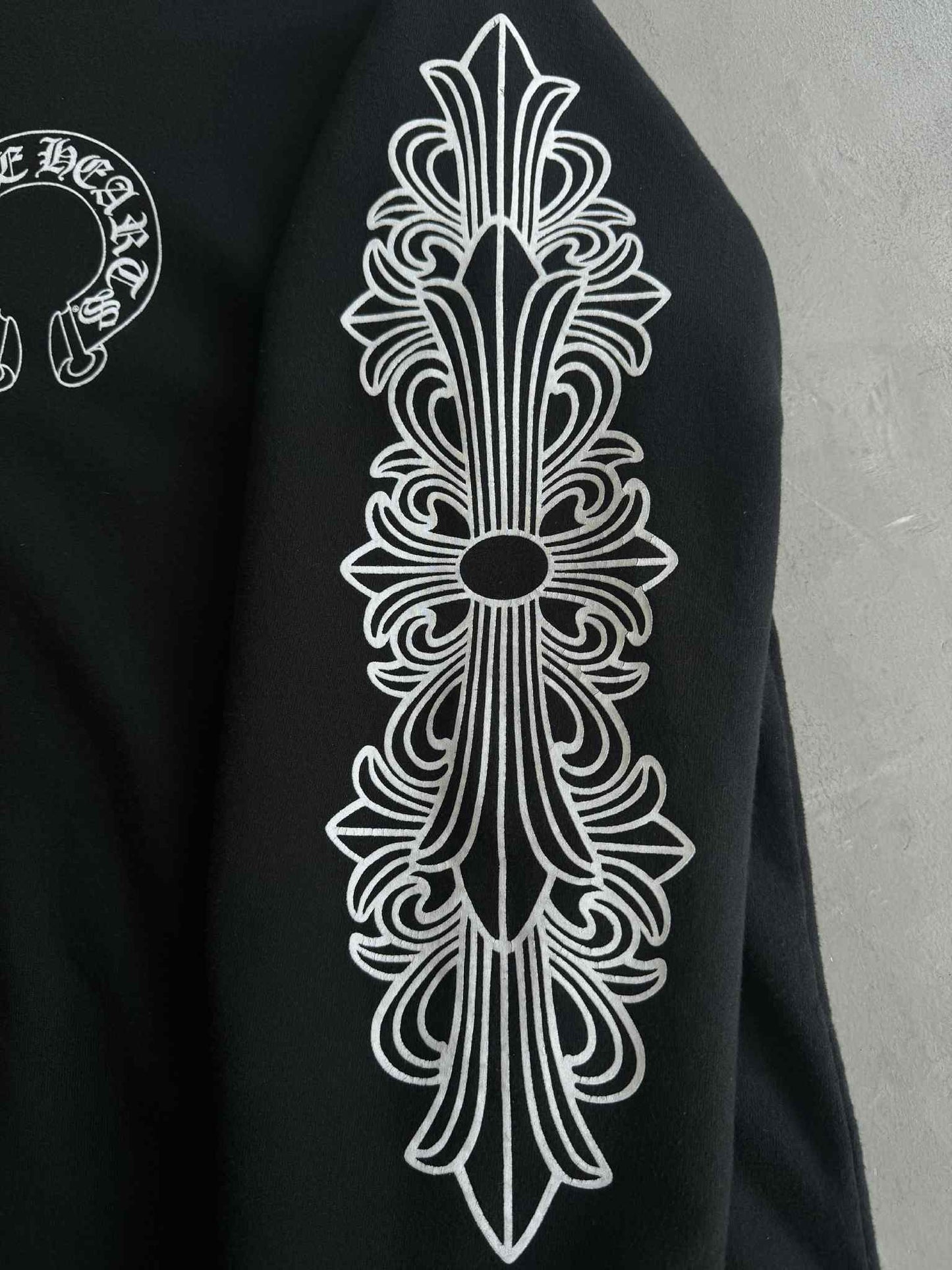 Chrome Hearts Floral Horseshoe Crewneck