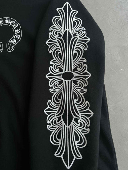 Chrome Hearts Floral Horseshoe Crewneck