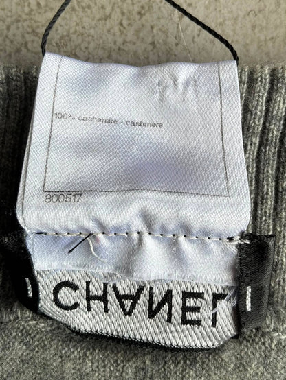 Chanel Embroidered CC Cashmere Bomber Jacket