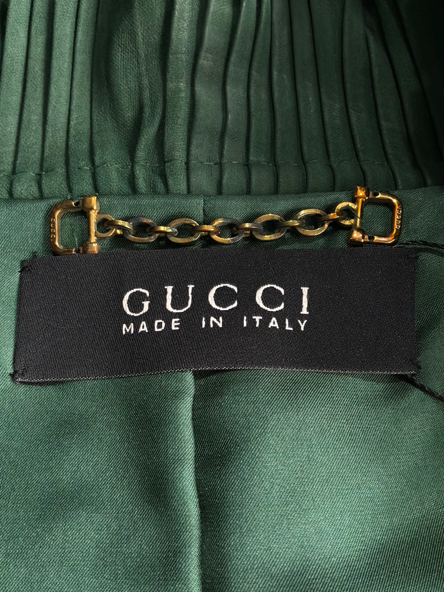 2006 Gucci Runway Python Leather Jacket