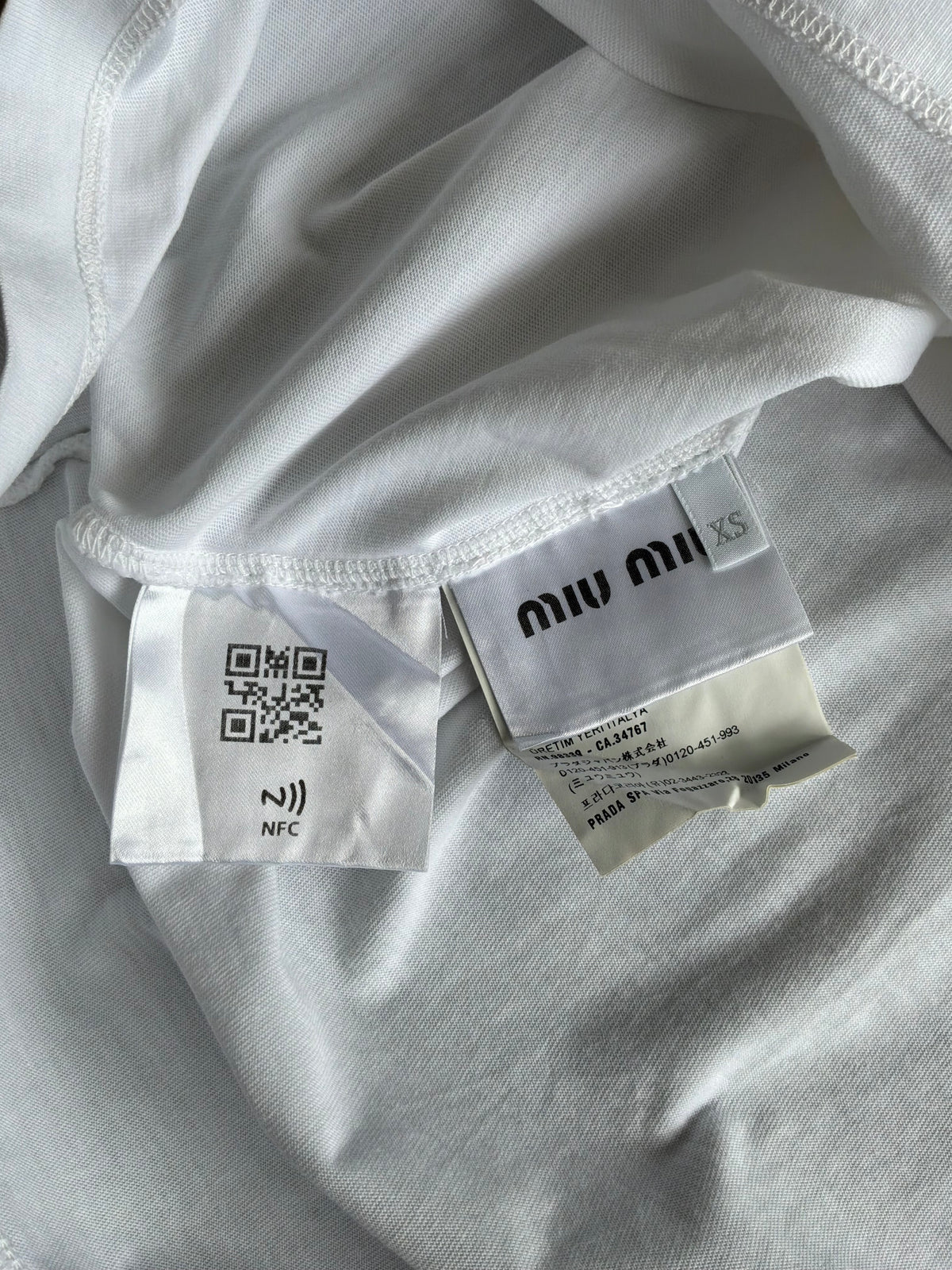 Miu Miu League White Tee