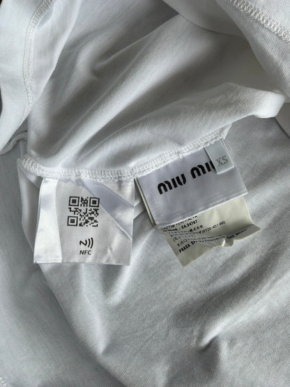 Miu Miu League White Tee