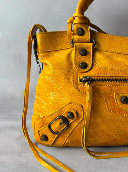 Balenciaga Le First Mustard Lambskin Bag